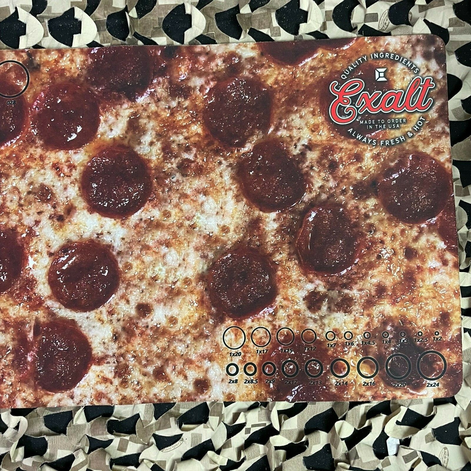 NEW Exalt V2 Paintball Tech Mat - Large - Pepperoni Pizza