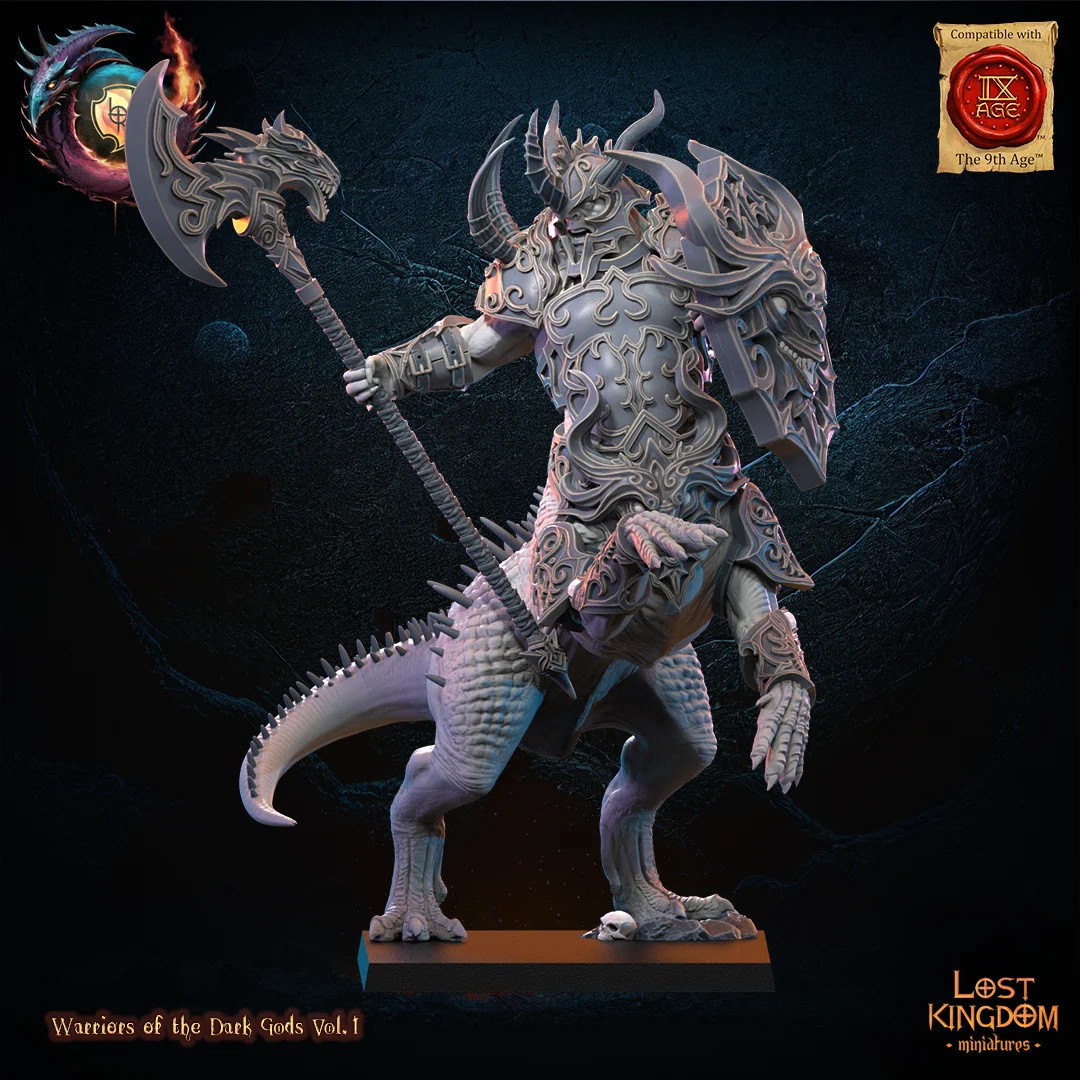 Feldrak Hero - 28-48mm Warriors Of The Dark Gods - Resin Tabletop Miniature