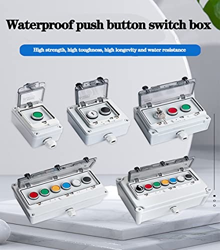 Push Button Box Start Stop Red/green instantaneous emergency stop switch box