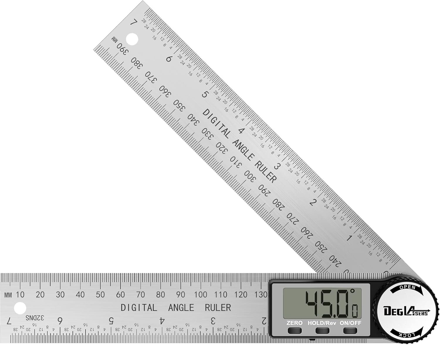 Digital Angle Finder Protractor,  Digital Protractor 7Inch/200Mm Stainless Steel