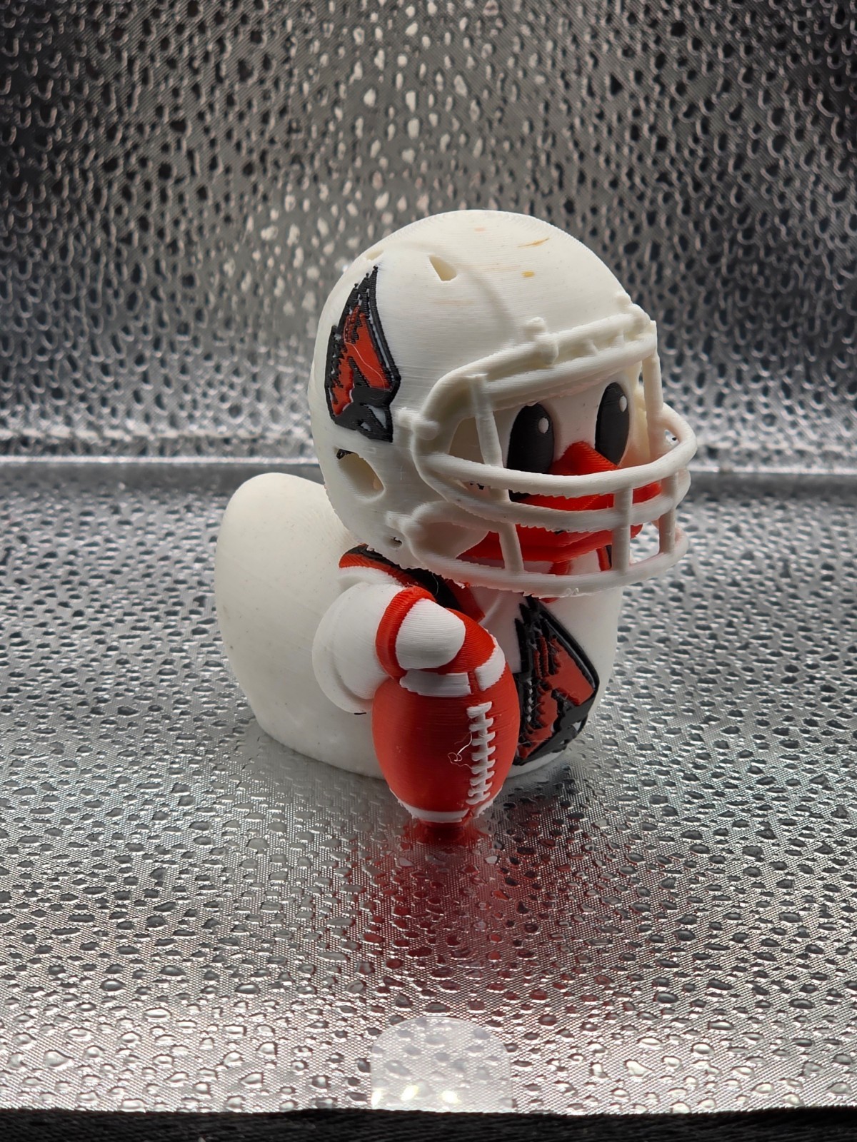 Ball State Football Duck Red White Cardinal Fan 3D Printed College Collectible