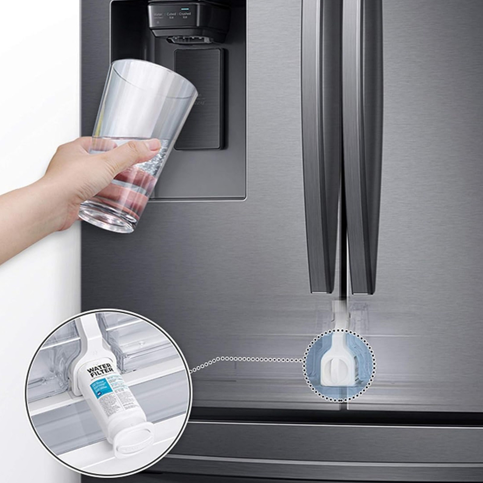 2 Pack DA97-17376B Refrigerator Filter For Samsung Water Purification System