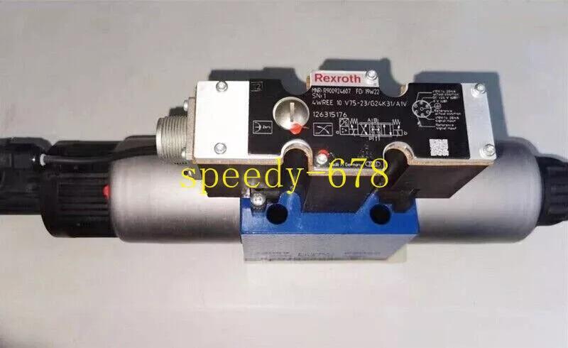 New REXROTH R900924607 4WREE 10 V75-2X/G24K31/A1V Valve