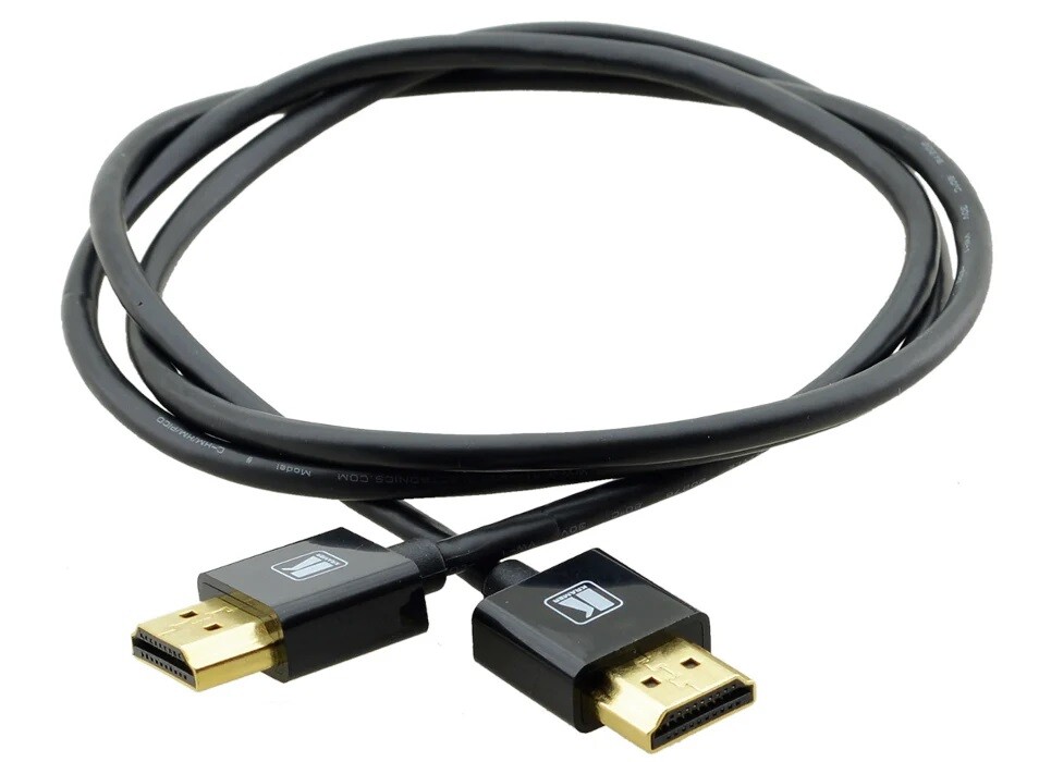 Kramer C-HM/HM/PICO/BK2-FC 2' Slim High Speed HDMI with Ethernet Cable