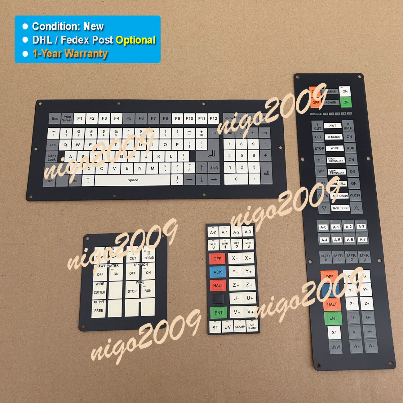 Fit for SODICK AQ360 AQ360LS Wire EDM Machine Membrane Keypad 1-Year Warranty