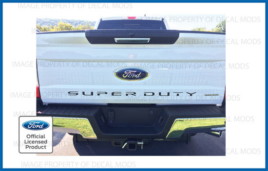 2017 Ford F250 F350 Super Duty TAILGATE Letters Inserts Decals Stickers Inlays
