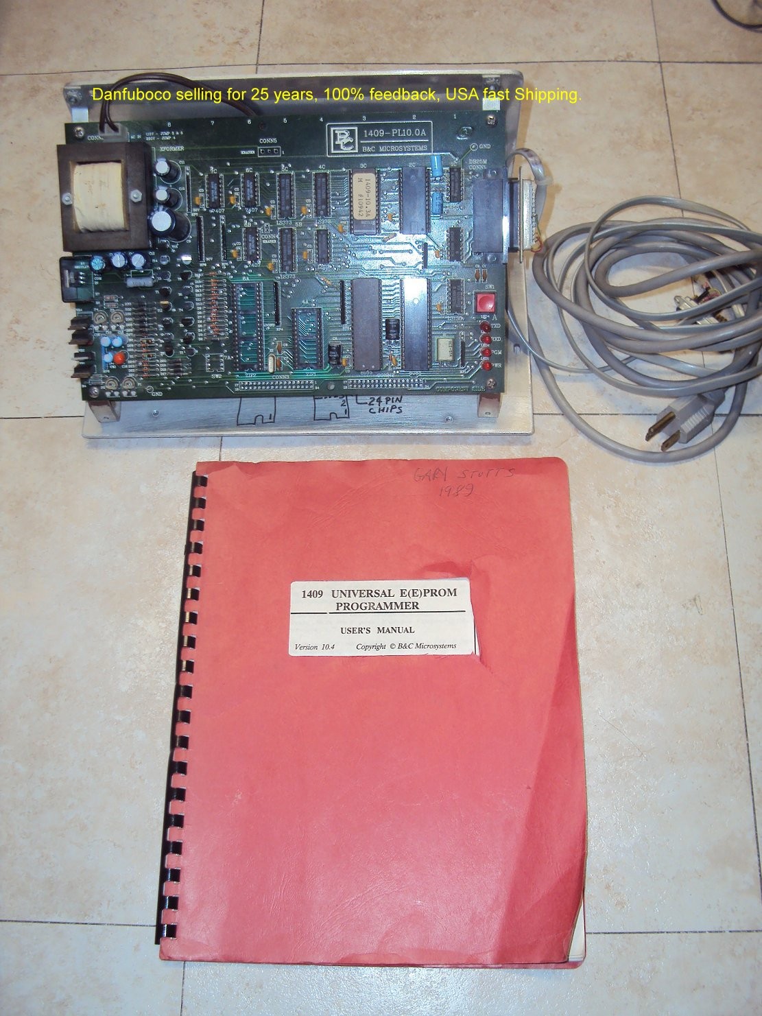 B&C Microsystems 1409 Vintage EPROM / Microcontroller Programmer built in menu