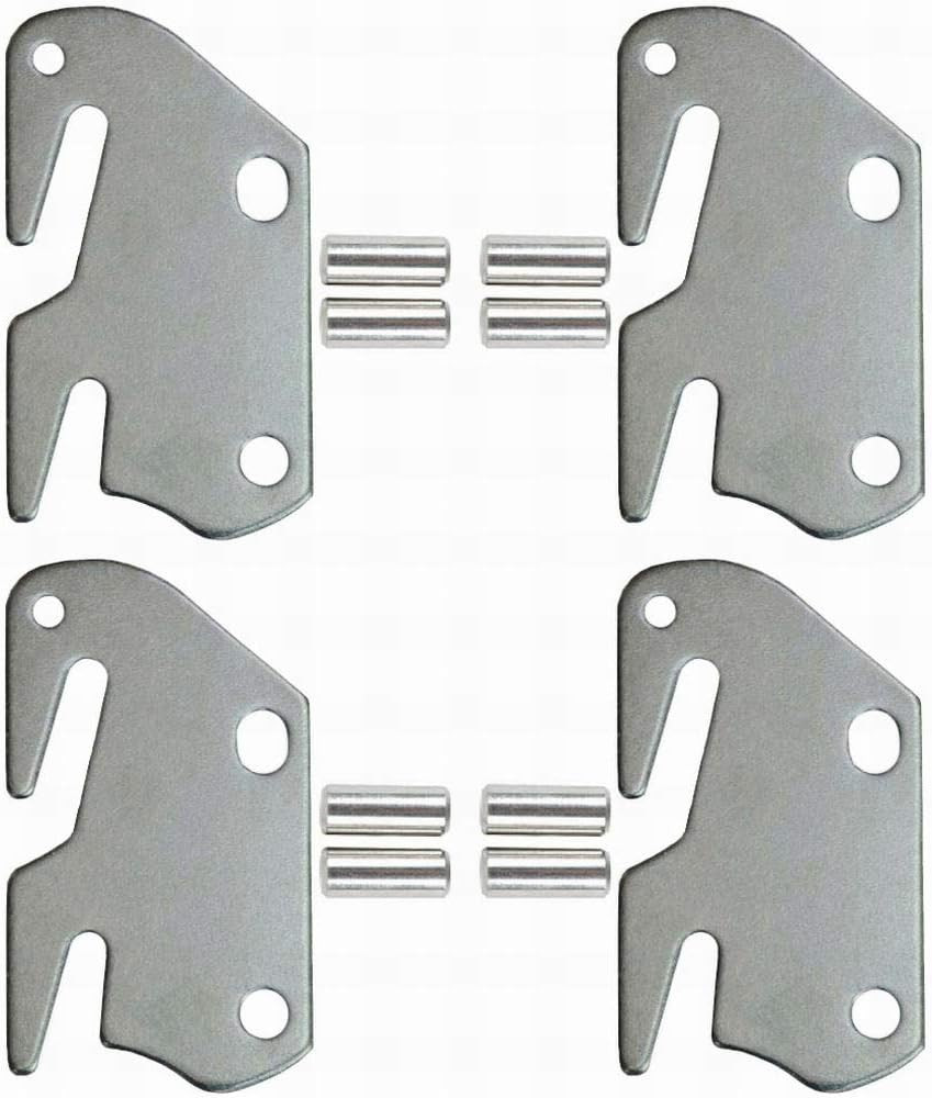 #10 Hook Plates for Wooden Beds Frame Bracket Headboard Footboard with Pin Repla