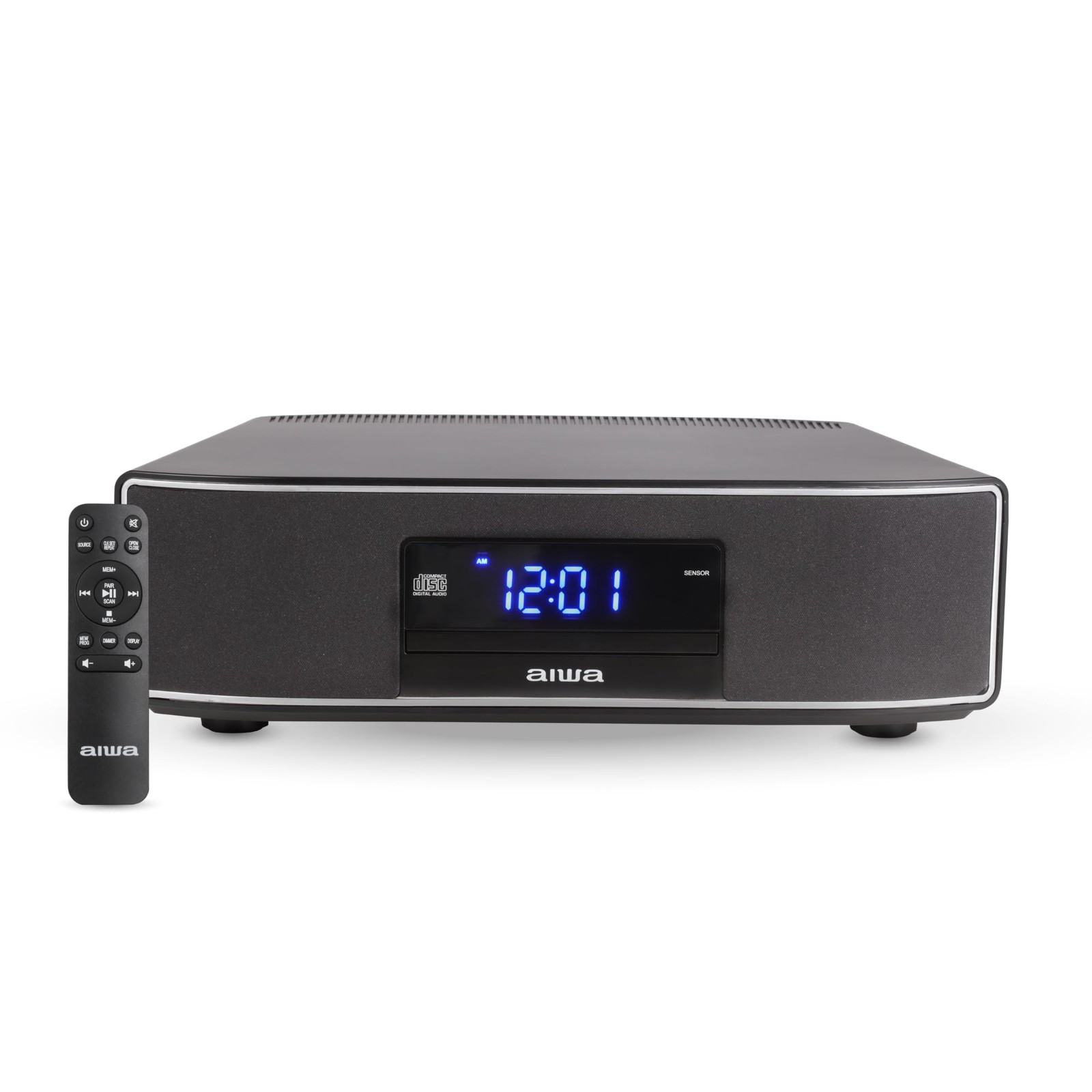 Aiwa - Bluetooth Home Speaker System, 30W RMS, CD Exos Speaker, Black