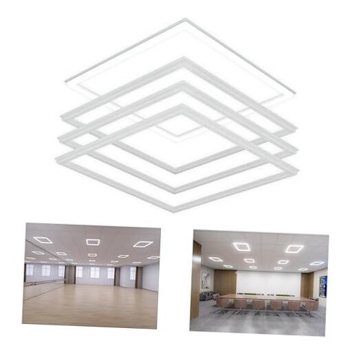 Flat Panel Light 2x2 Ft 4 Pack Led Frame Panel, Border Glow Light 45W 4 pcs