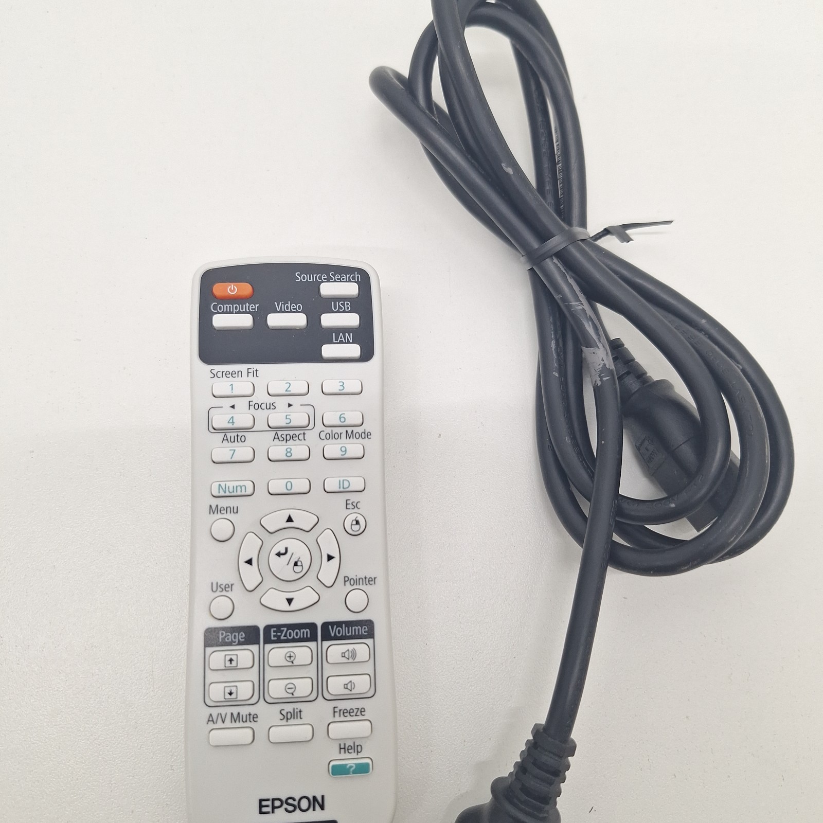 Epson H478A LCD Portable Projector Black With Remote Working Condition