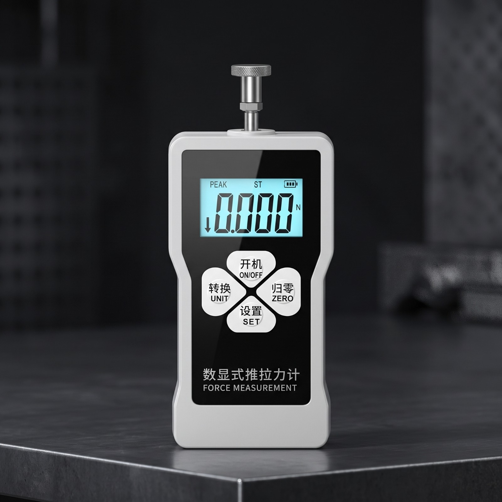 Push Pull Force Gauge Handheld Dynamometer Portable for Workshops, Inspectors