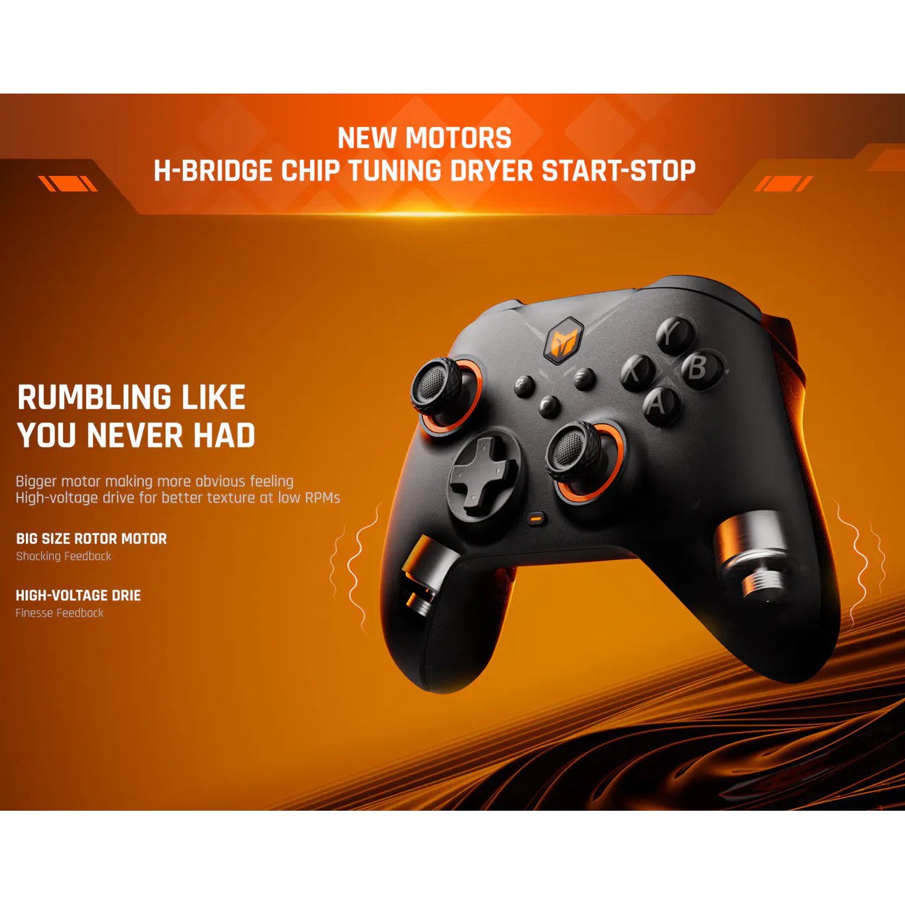 BIGBIG WON Gale Hall Wireless Controller for Switch, PC, Android - Black