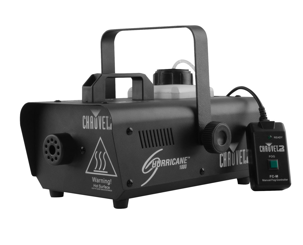 CHAUVET DJ H1000 Hurricane 1000 Fog Machine w/ FC-M & FC-W Wireless Remote