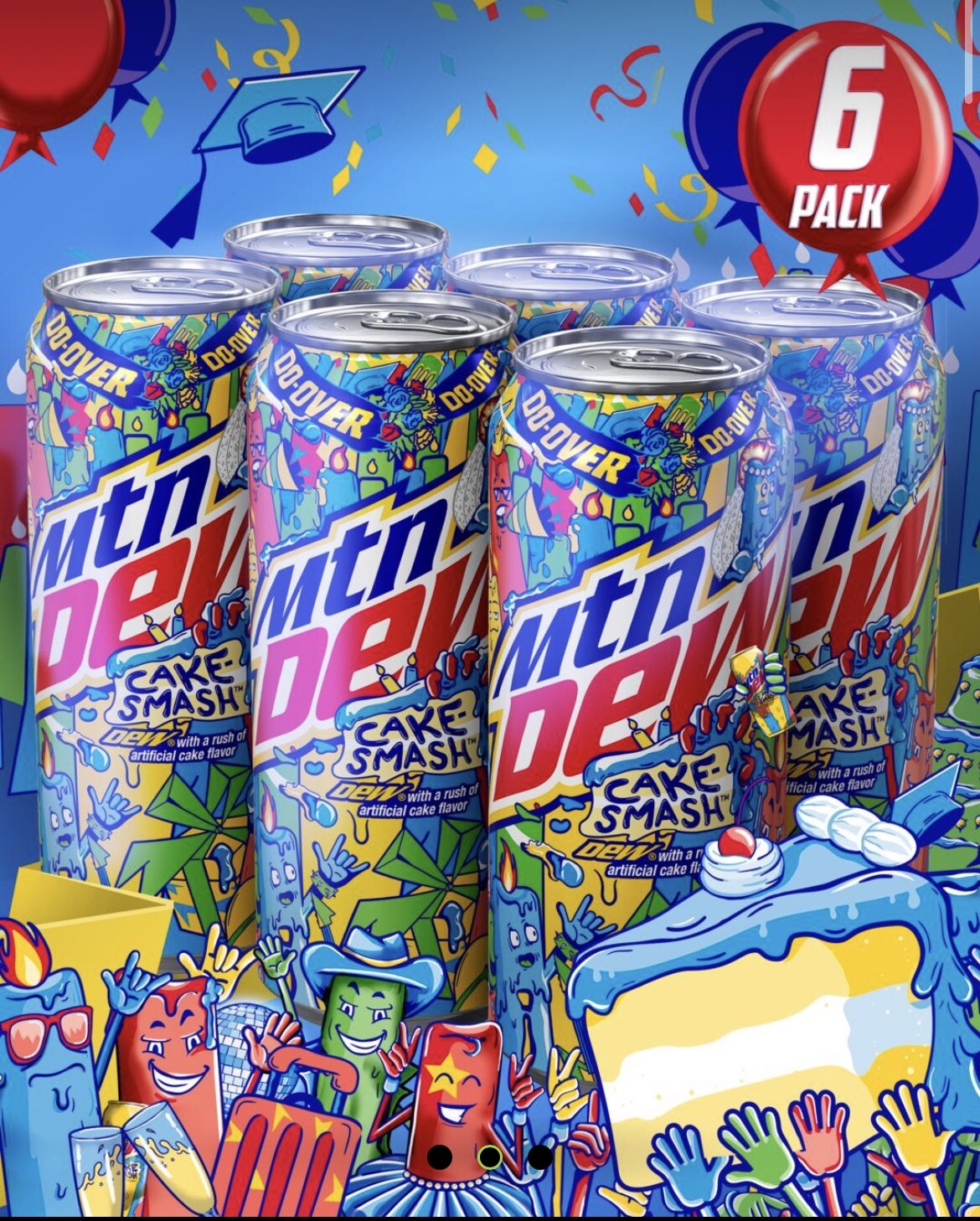 Mountain Mtn Dew Cake Smash Pre-Order CONFIRMED 6 CANS