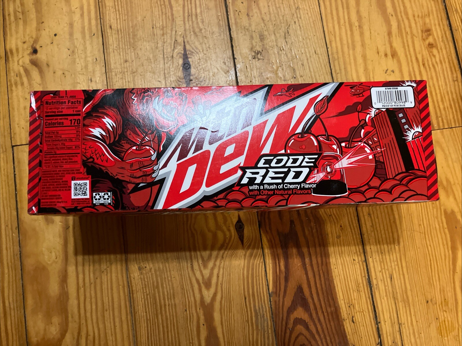 Mountain Dew CODE RED 12 oz. cans 12-Pack Soda Pop