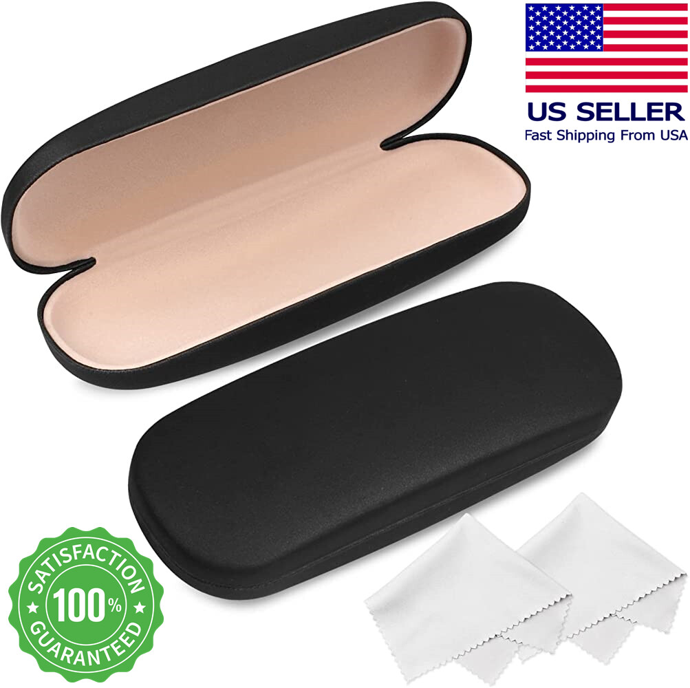 Slim Eyeglass Sunglasses Case Clam Hard Shell Protective Cover for Sun Glasses