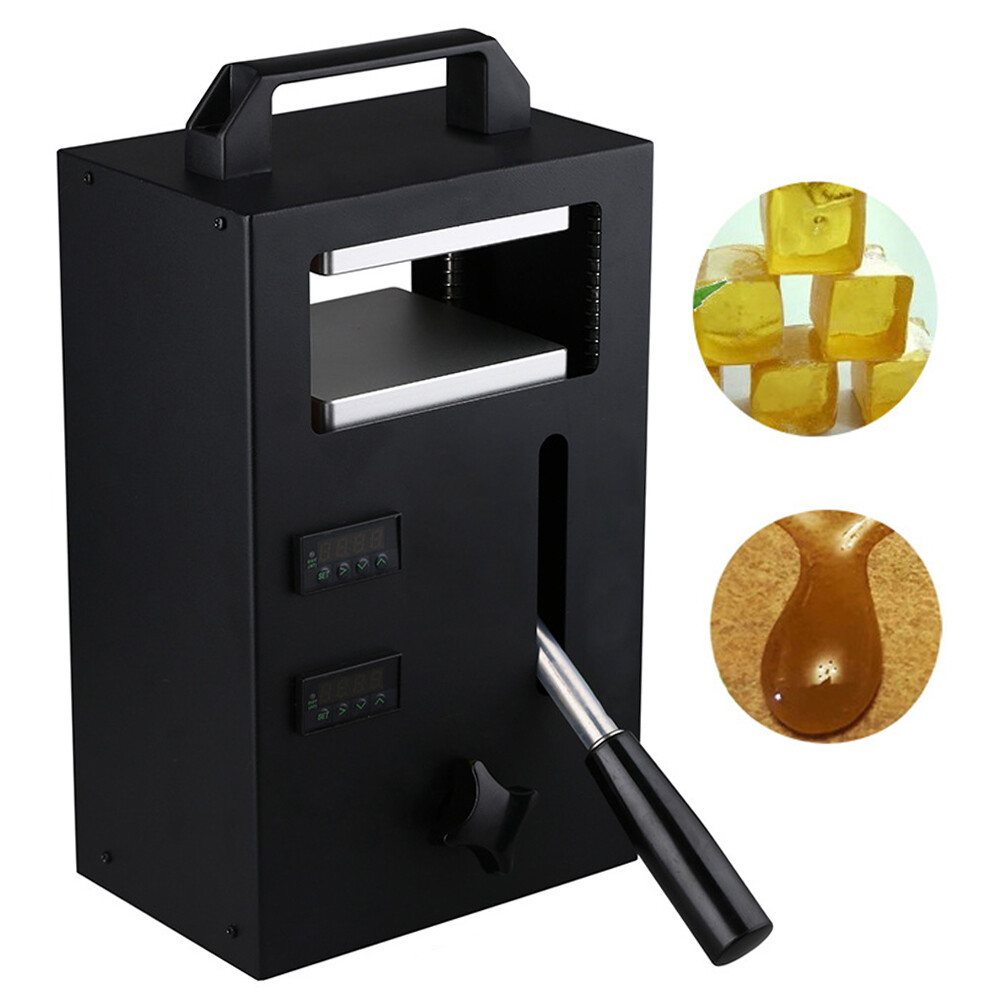 4 Ton Hydraulic Heat Press Machine with Dual 4.5"X4.7" Dab Heated Plates 200W