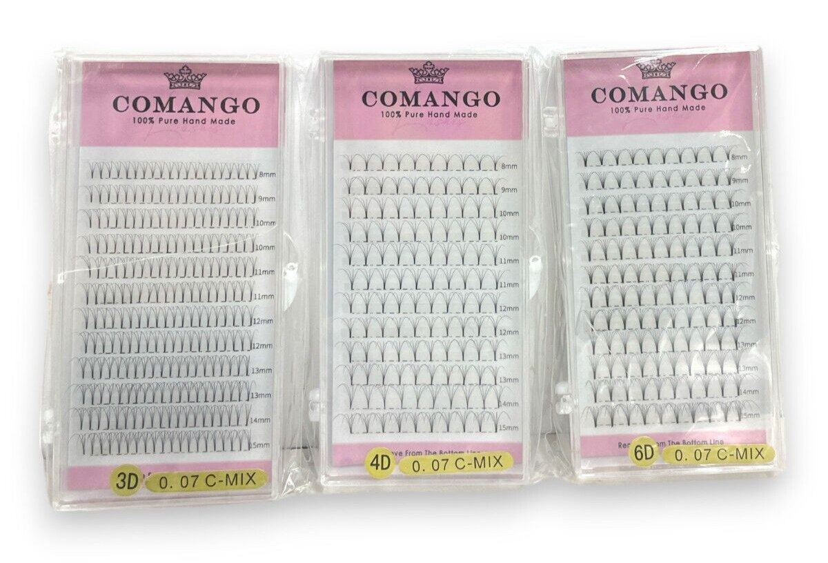 Comango 100% Pure Hand Made Set Of 3 (0.07 C-Mix) 4D, 6D & 3D, As Seen In Pics