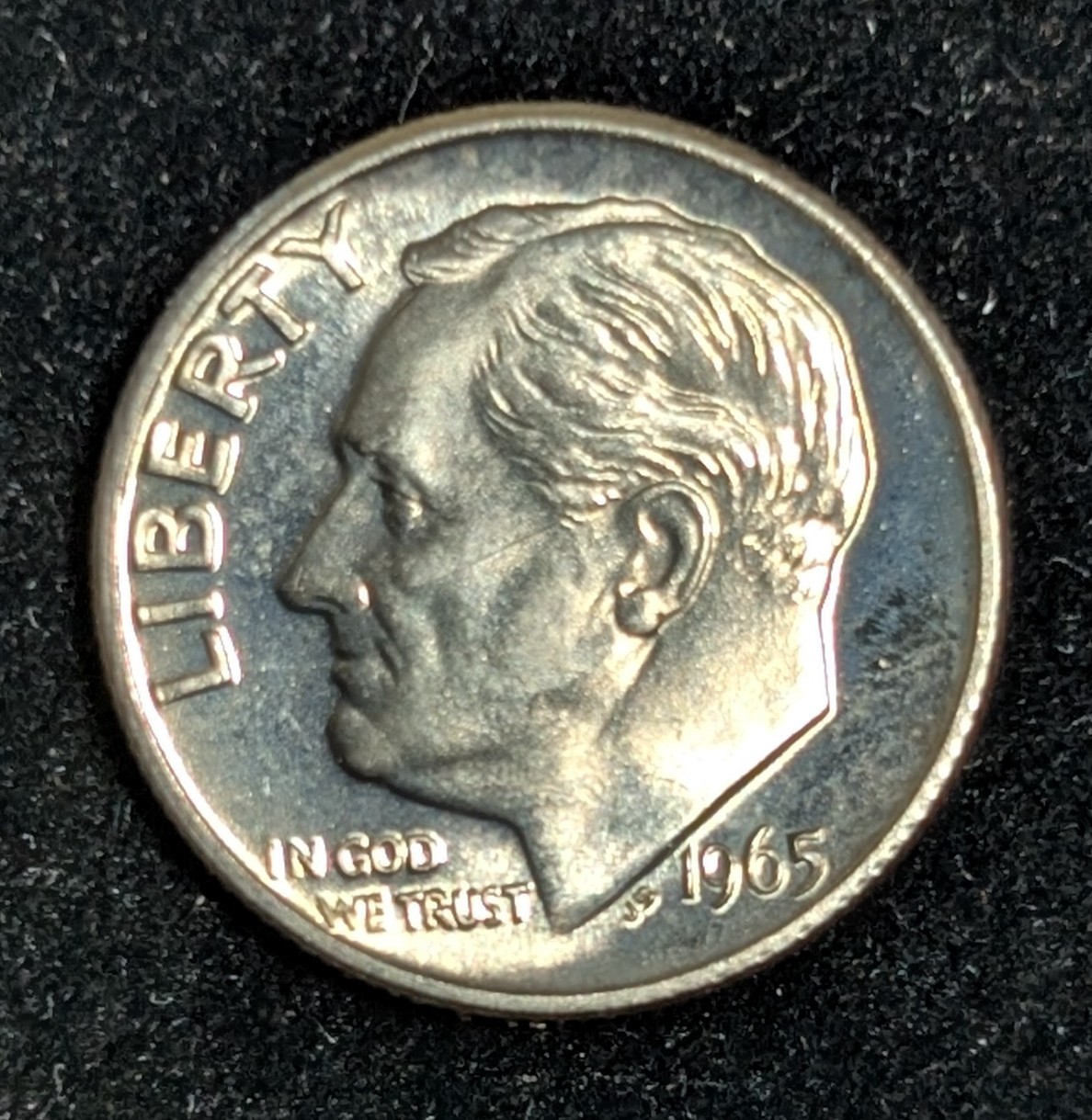 1965 US 10 Cents Brilliant Uncirculated UNC KM# 195a