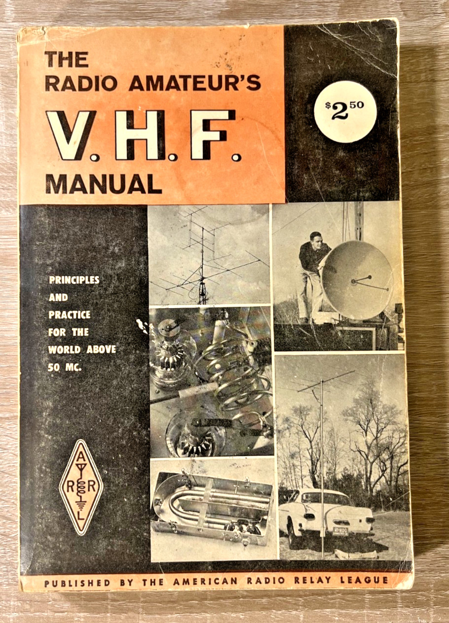 The Radio Amateur's V.H.F. Manual Paperback Book 1968 Eleventh Edition Vintage
