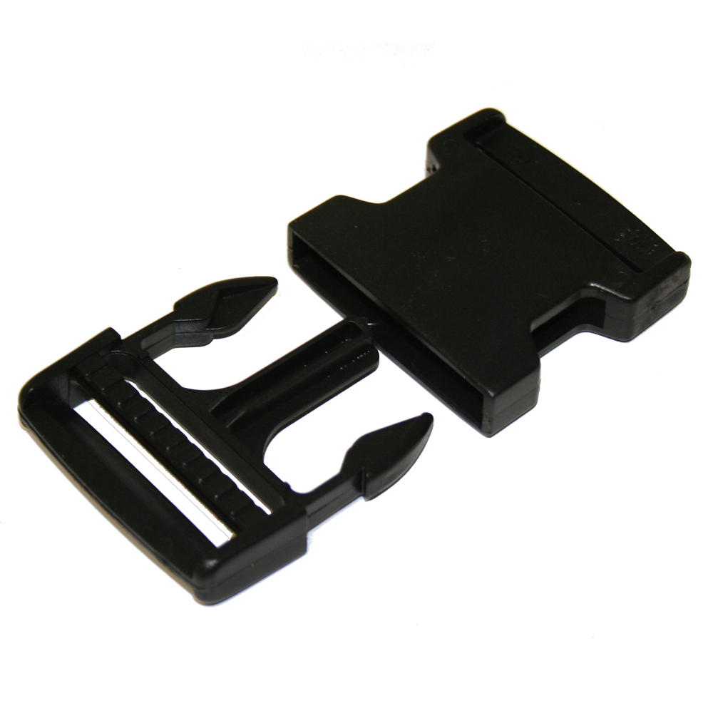 2" Contoured Plastic Quick Release, Side-Release Buckle