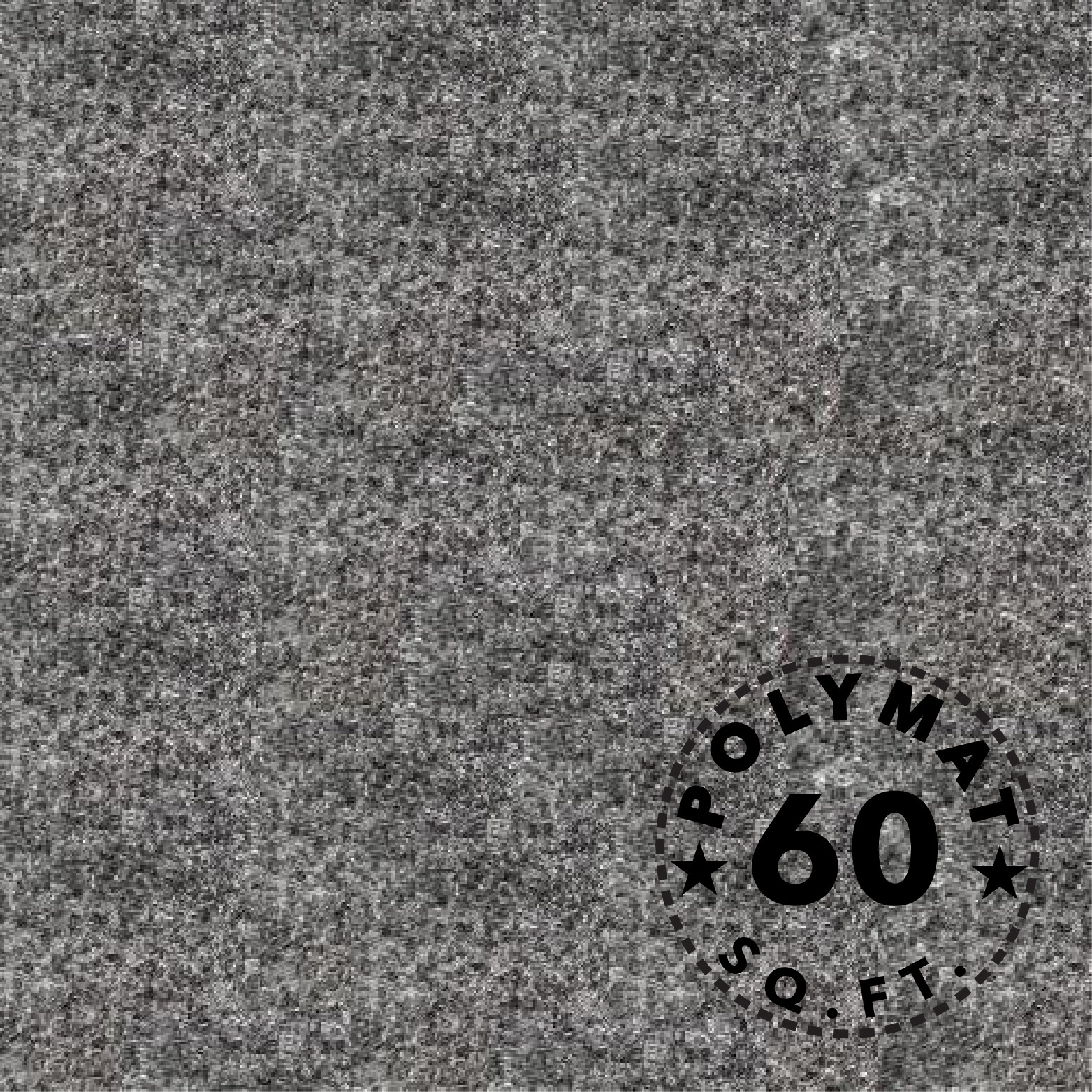 16ft long x 45" wide Charcoal CHR33 Polymat Series 25 Latex Backed Carpet