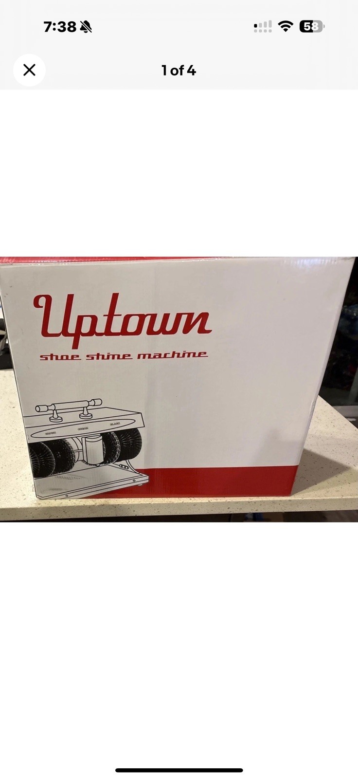 Thaynards Uptown Shoe Shine Machine NEW In Open Box Unused Complete