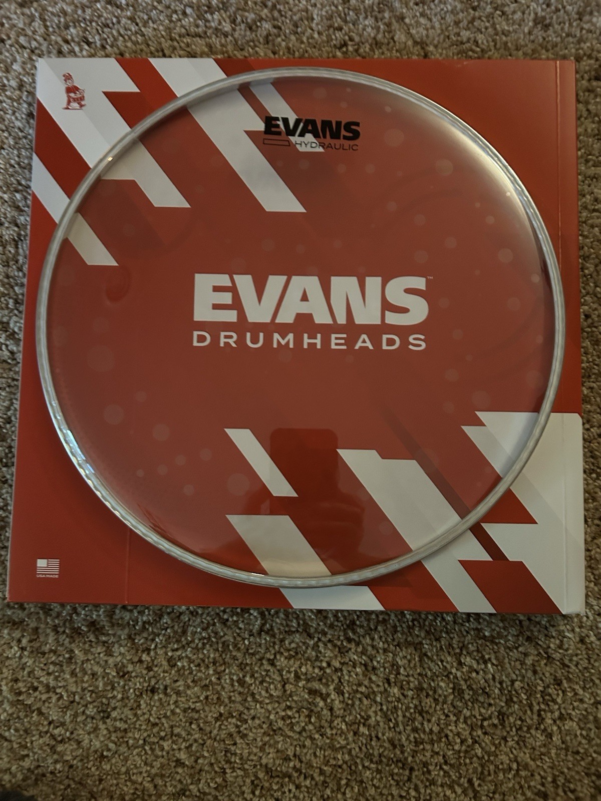 MINT  Evans Hydraulic Glass Tom Batter Head Drumhead 10 in TT10HGB