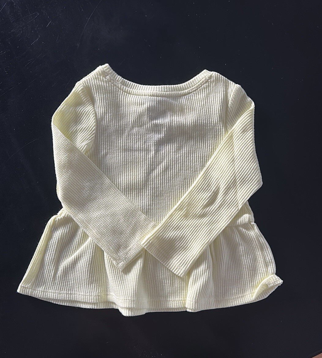 Pretty Yellow Long Sleeve Top 18 Mos