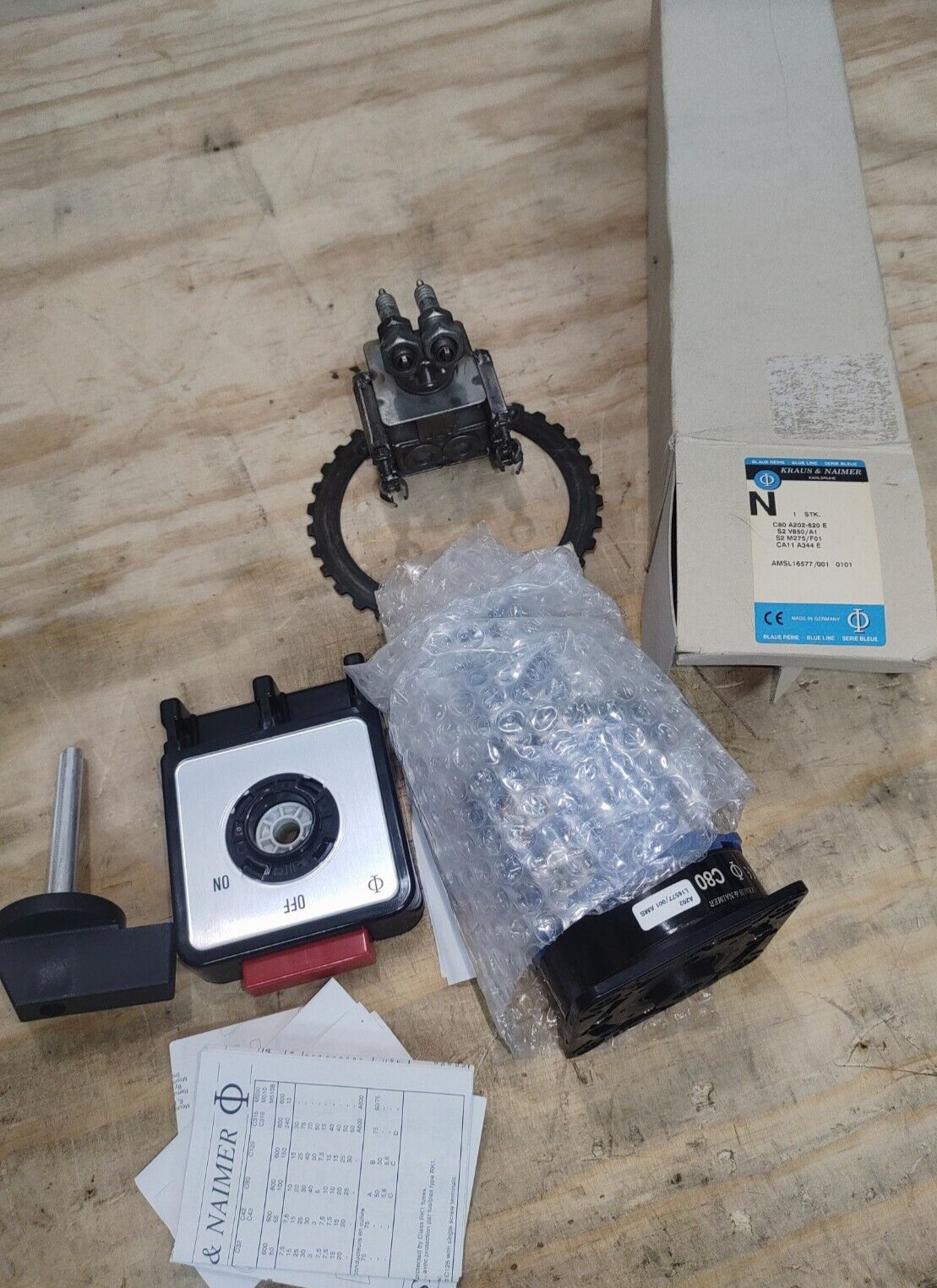 Kraus & Naimer C80 A202-620E Rotary Switch C80A202 L16577 =NEW= 100 Amps