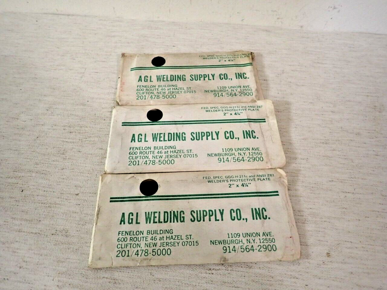 Welders Protective Plate GGG-H-211-cand ANCI Z87   pack of 3 .