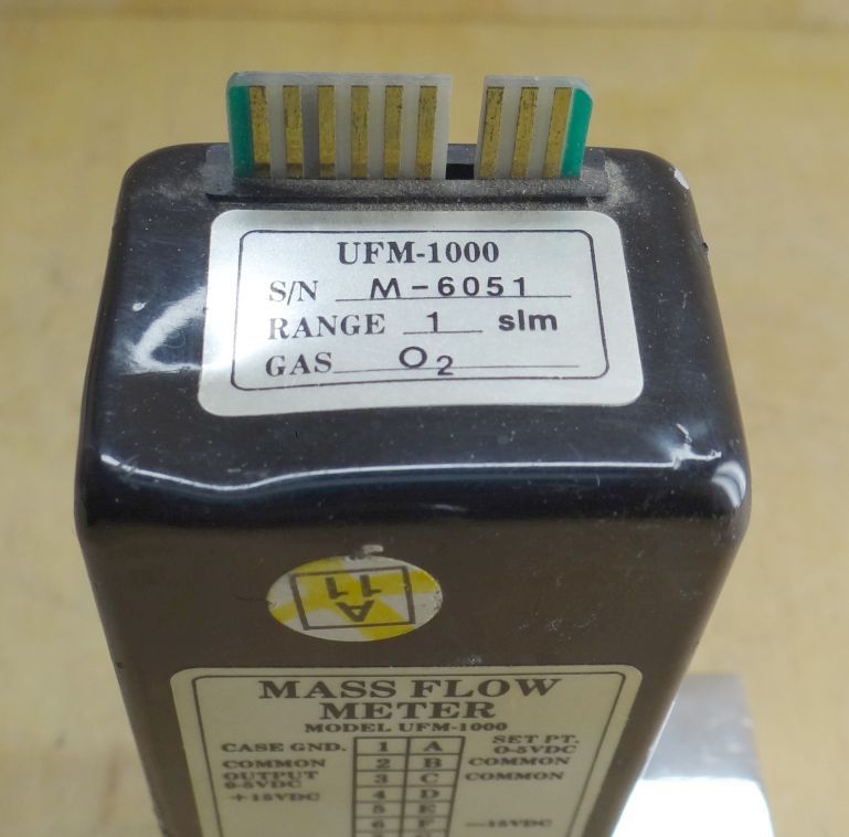 Unit UFM-1000 Mass Flow Controller Range 1 SLM Gas O2