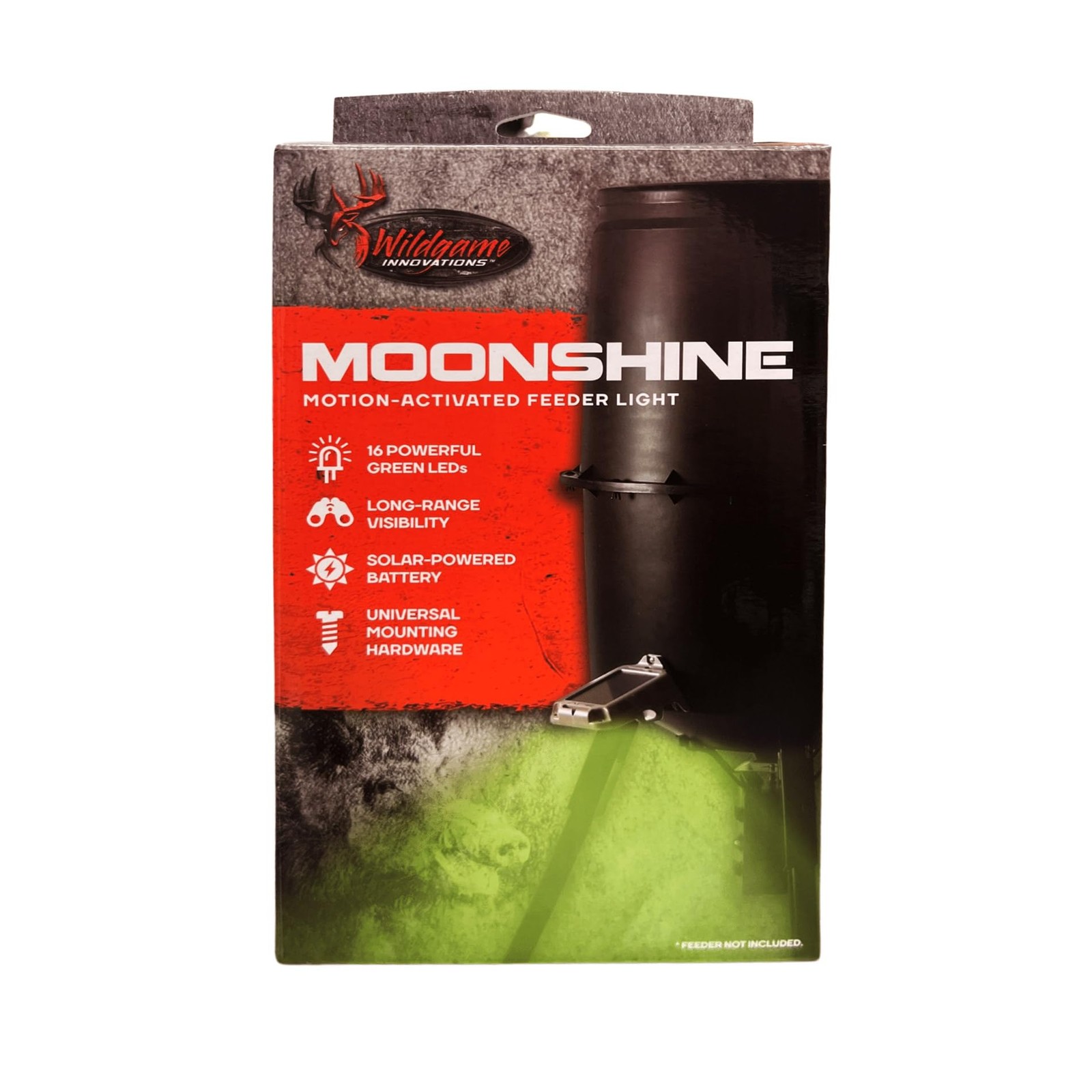 Moonshine Feeder Light | Weather-Resistant Motion-Activated Green Light with ...
