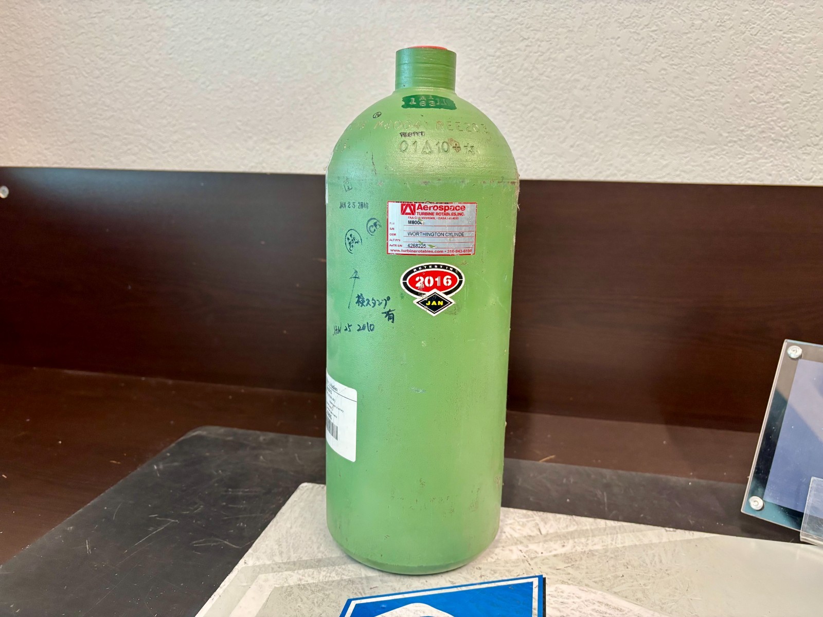 Nitrogen Bottle DOT-3AA2015 Removed Working