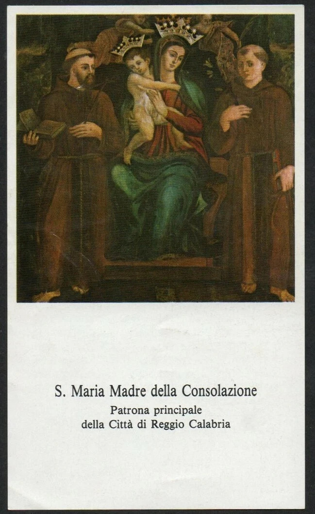 Holy card de la Virgin santino image pieuses estampa
