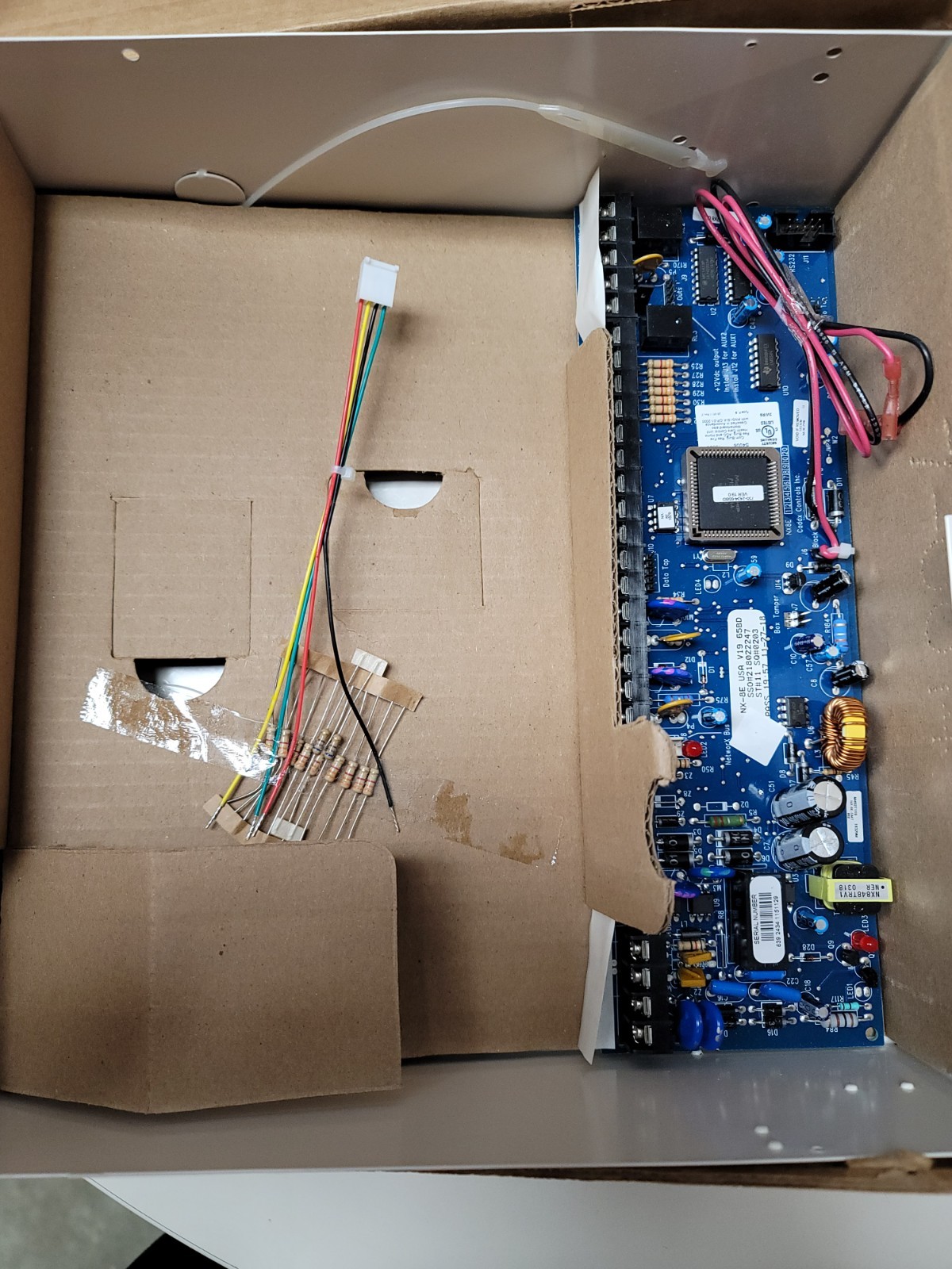Interlogix GE Security NetworX NX-8E Alarm Control Panel Board & Enclosure NEW