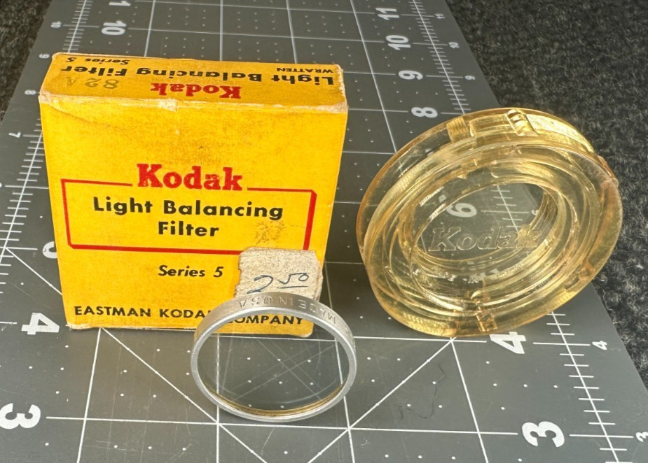 ☆ KODAK Series 5 LIGHT BALANCING FILTER - WRATTEN No. 82A Blue - 30mm ☆P232