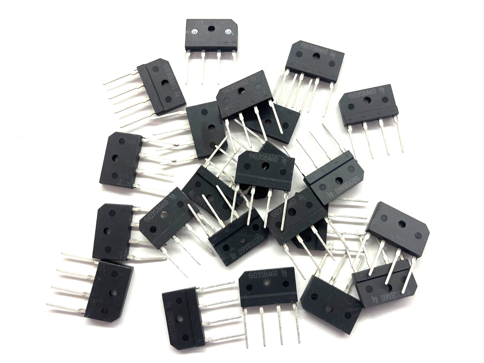 (24 PIECE LOT) D3SBA60, Rectifier Bridge Diode Single 600V 2.3A 4-Pin SIP