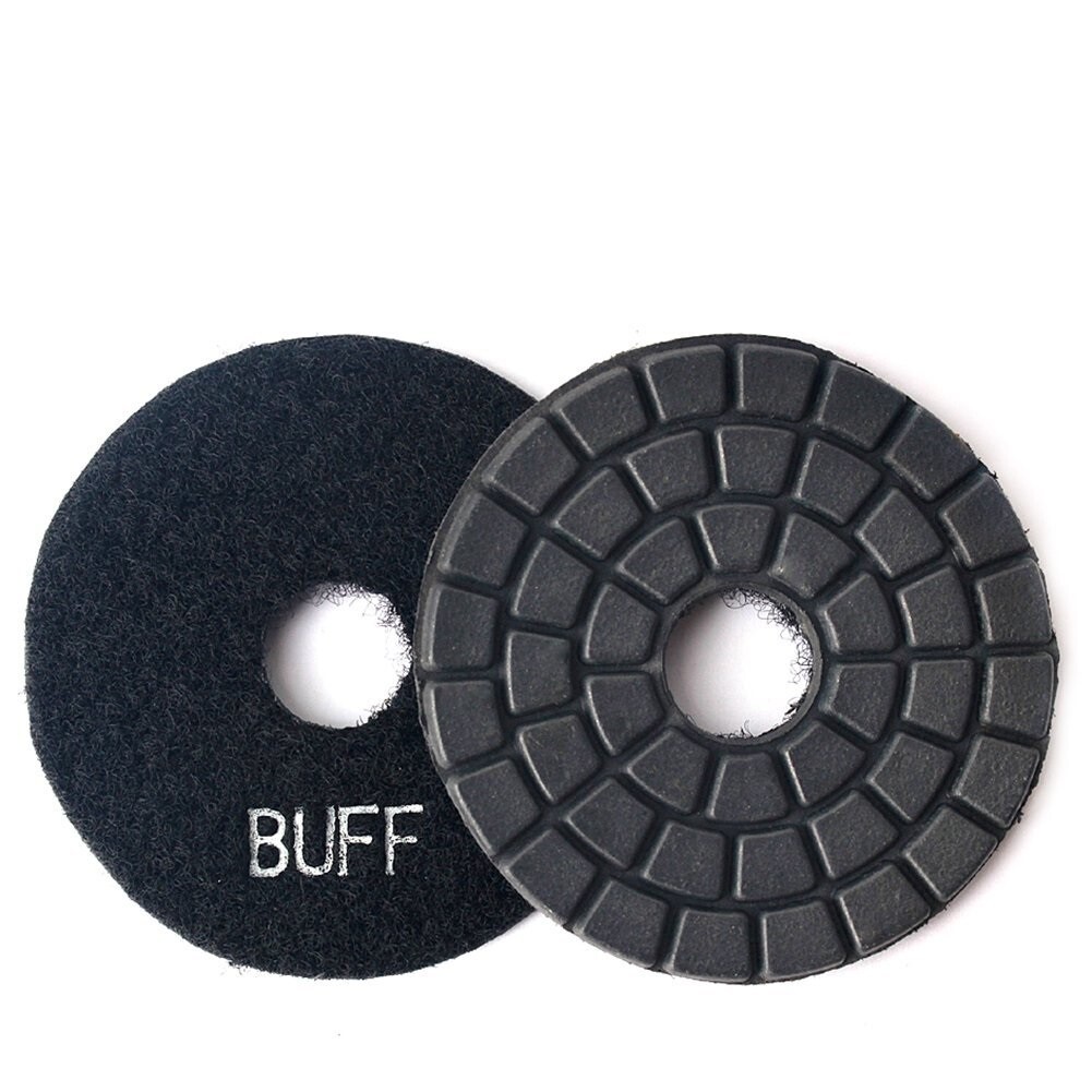 5" stone granite marble polishing pad Grit 15-3000 (9 Pieces) + Glaze Buffer