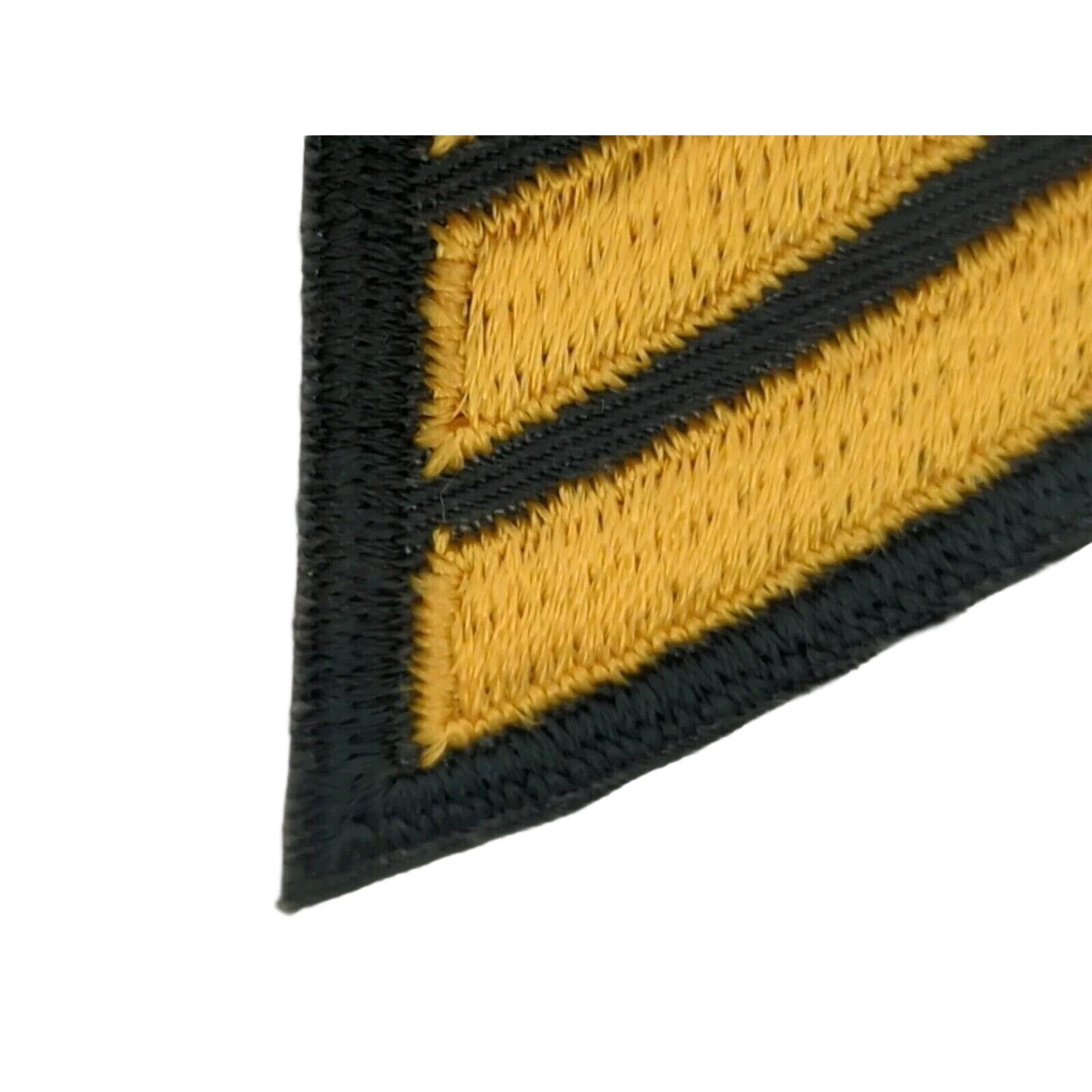 Army Sergeant E-5 Gold GREEN Rank Insignia Chevron Patches