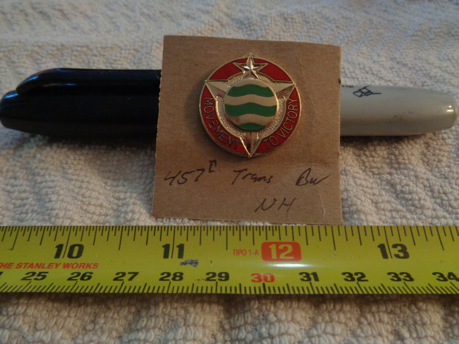 457th Transportation Battalion NH Unit Crest, DI, DUI (DRAW#5)