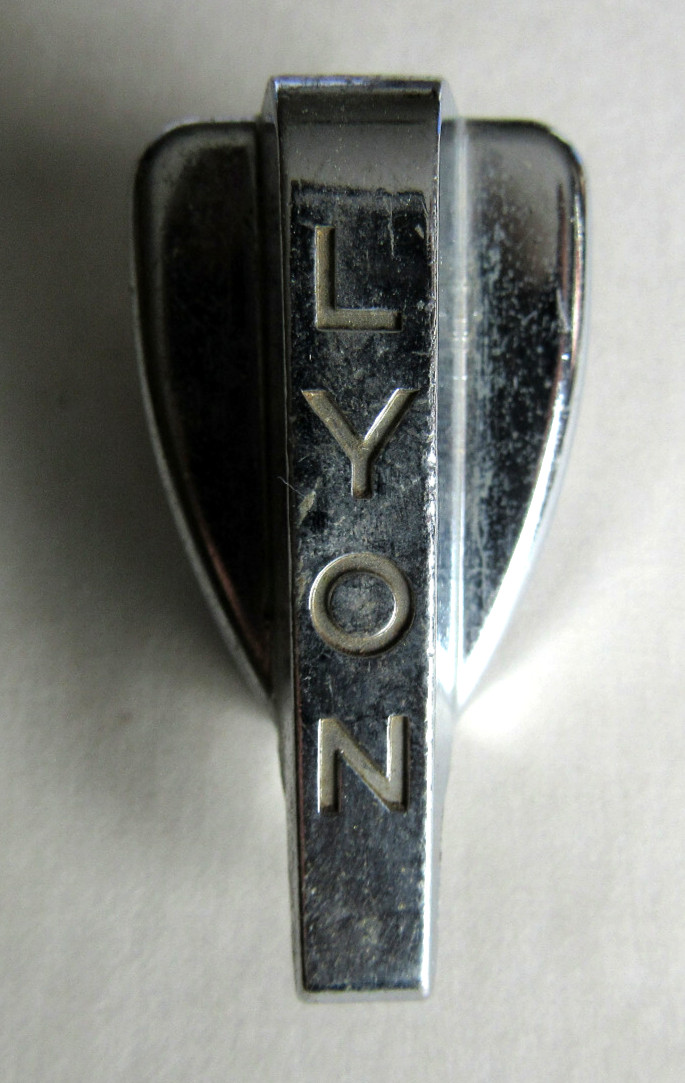 Lyon Zinc Steel #6738 Locker Handle Stationary Housing 1957-1965 Heavy Duty NOS