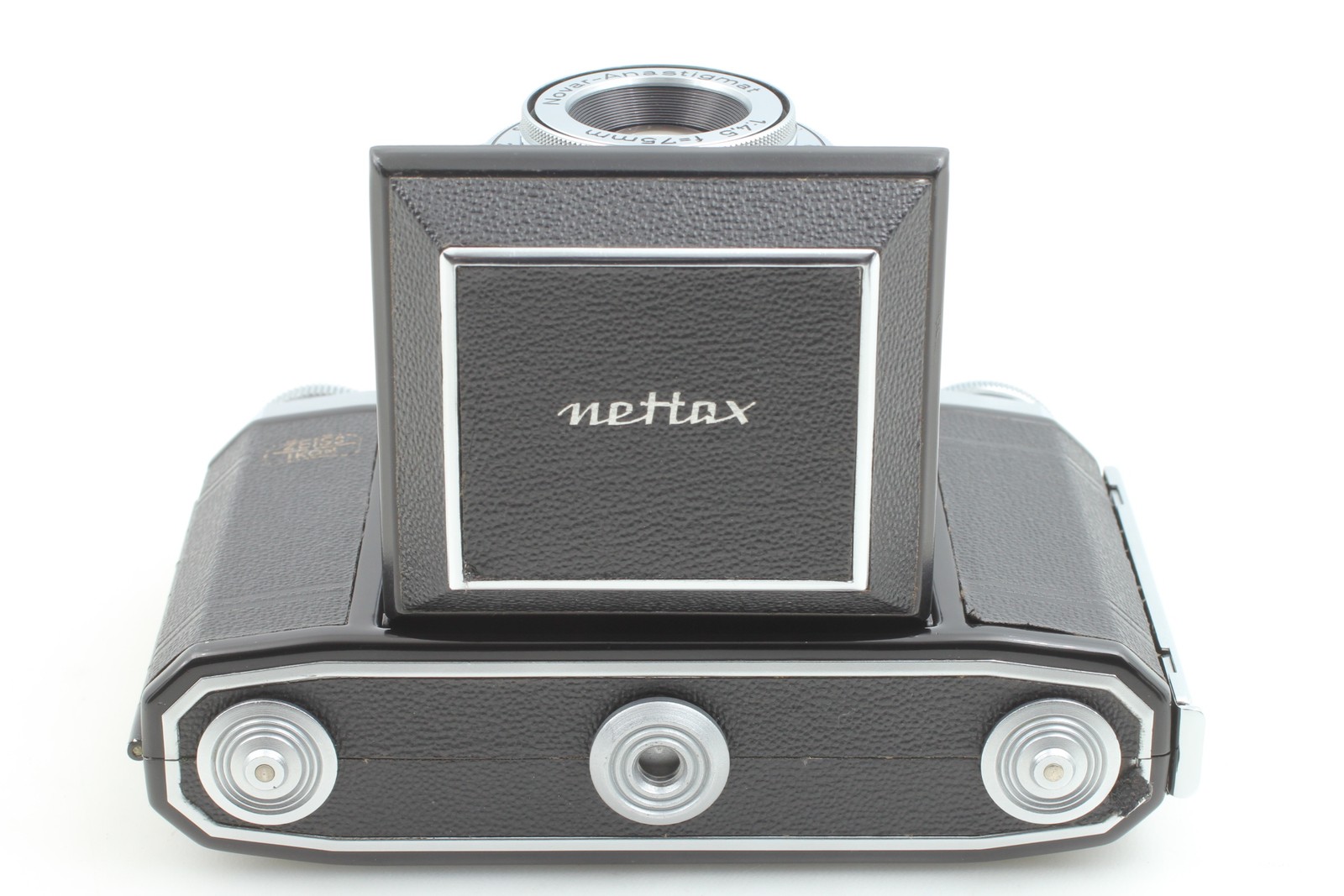 Read [MINT Box/Case] Zeiss Ikon Nettax 513/16 Film Camera Novar 75mm Lens JAPAN