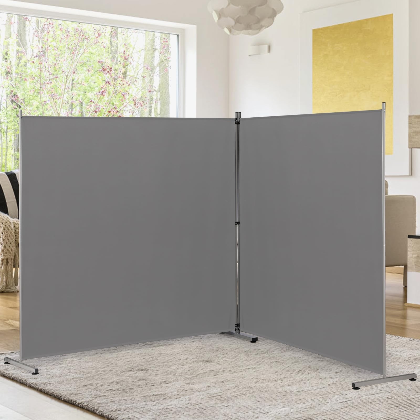 Indoor Room Divider, Portable Office Divider, Room Divider Wall Screen 2 Larg...