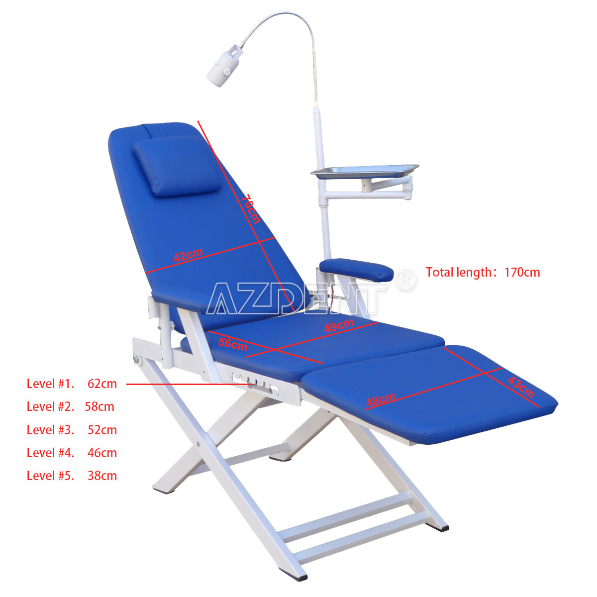 Portable Dental Mobile Delivery Unit Suction Rolling Case Compressor/Unit Chair