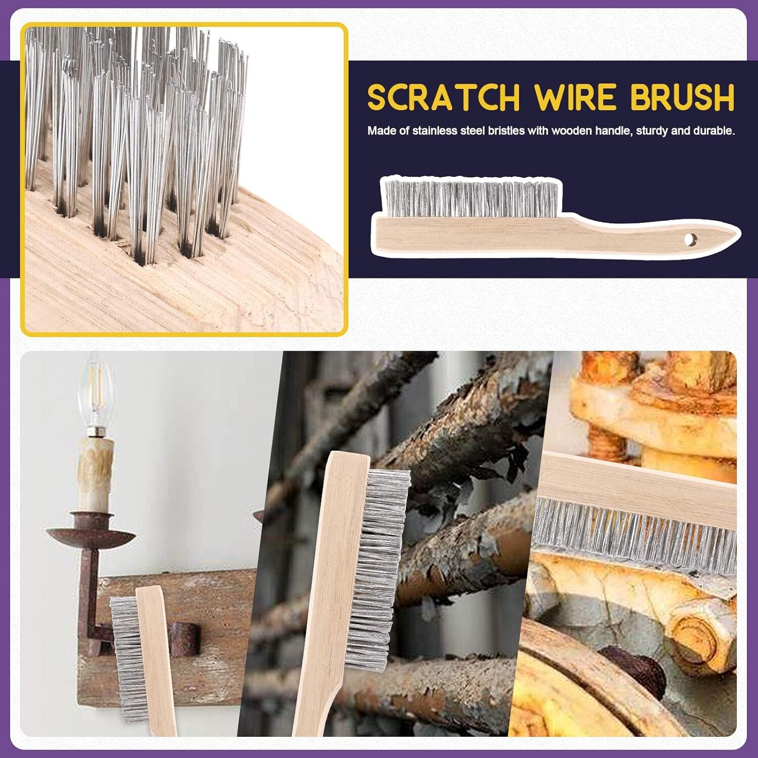 Welding Essentials Set: 10 Inch Brush, Chipping Hammer & Gloves for Efficiency