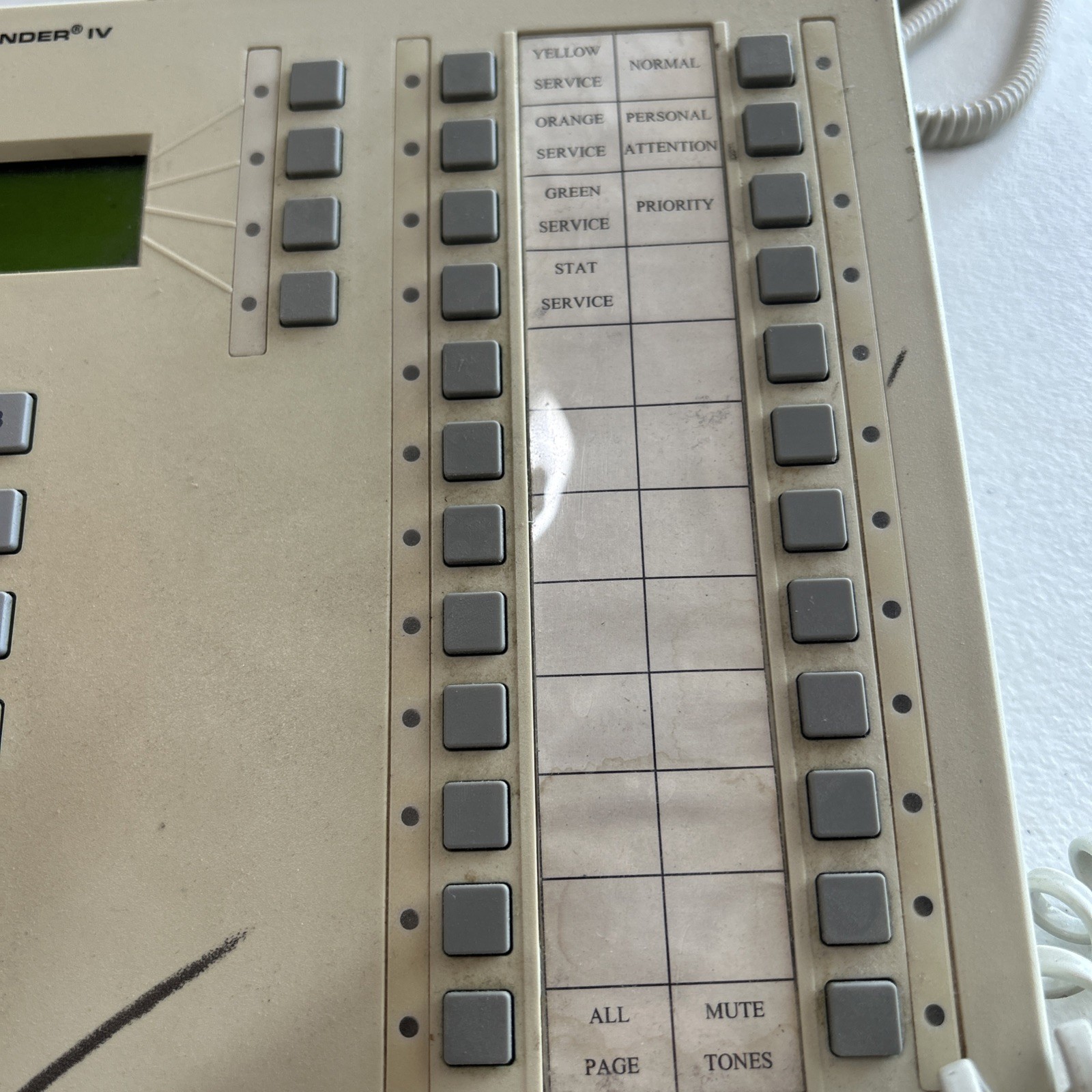 Rauland Model NCLCD, Responder IV Master Console Needs Cord