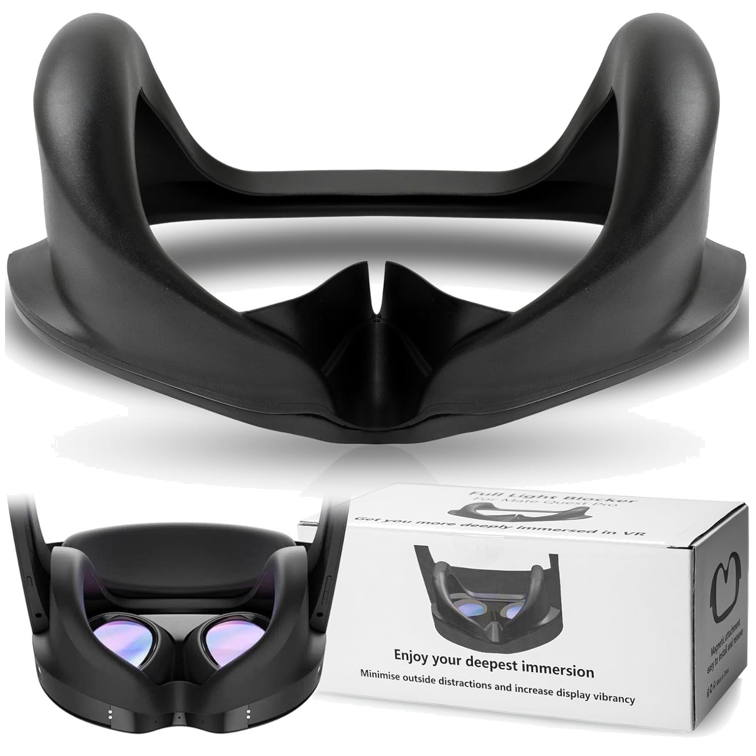 Ultimate VR Experience with Full Light Blocker for Quest Pro