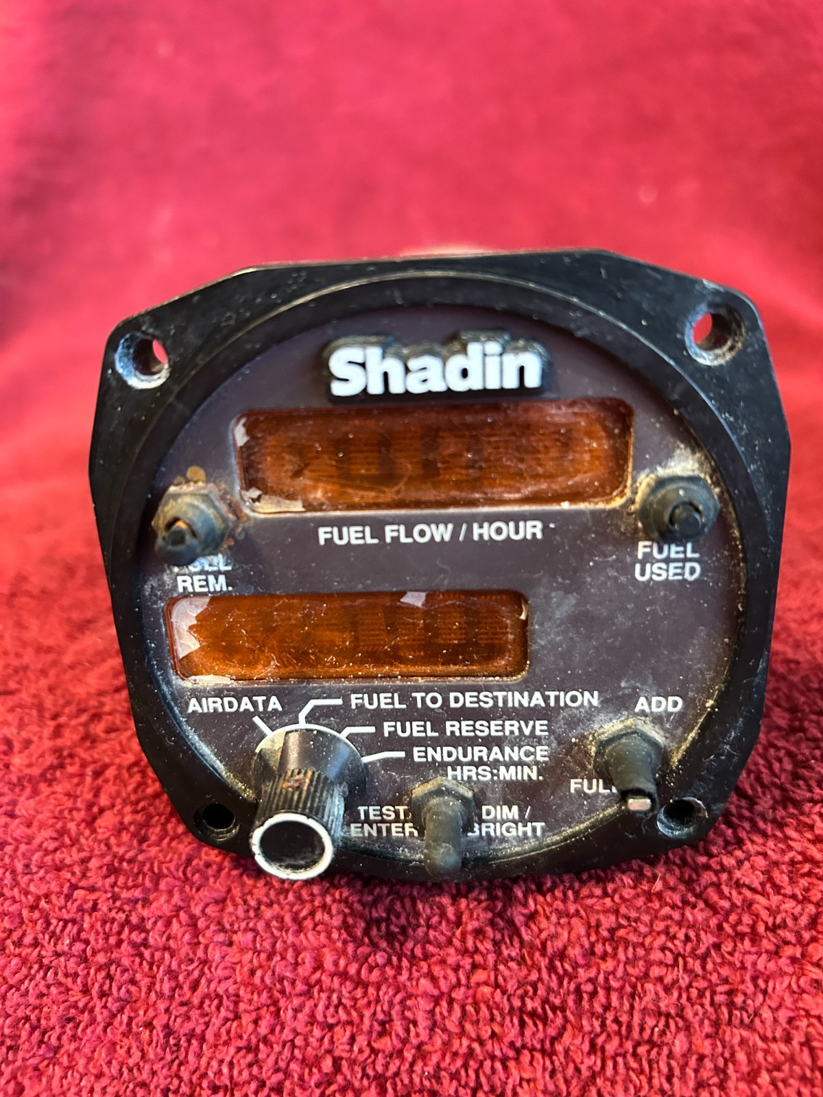 SHADIN 14/28VDC DIGITAL FUEL FLOW AIR DATA COMPUTER P/N 912802 CORE